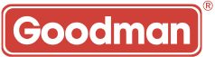 Goodman brand logo with registered trademark symbol